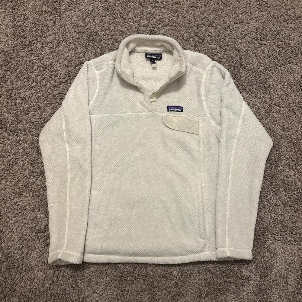 Patagonia Men’s Cream Half-Zip Fleece Pullover